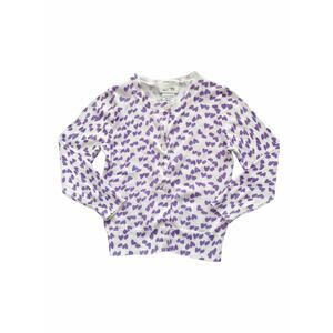 Crewcuts Purple Hearts Cardigan Sweater Size 3